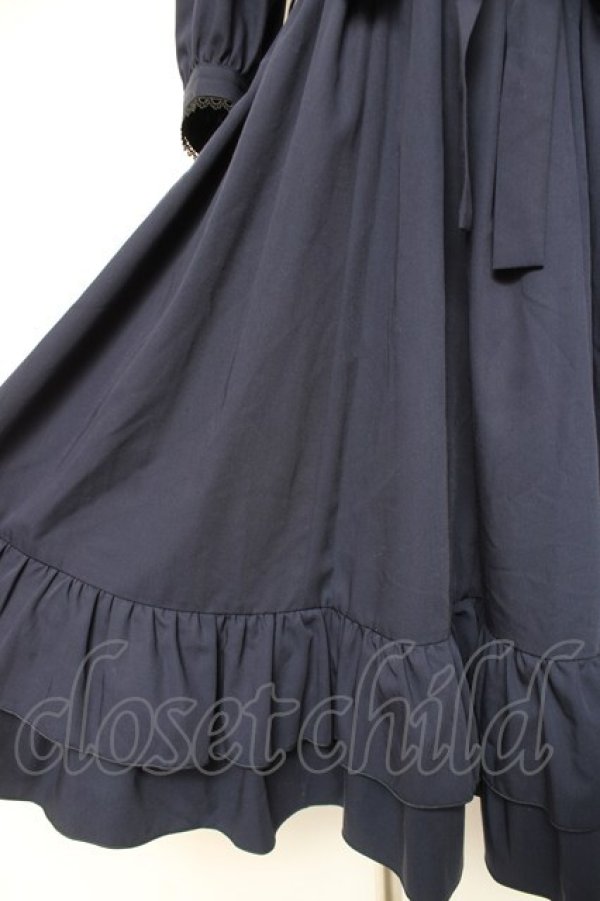 画像5: Sheglit / "Harriet"パフワンピース M ネイビー Y-26-01-20-033-EL-OP-SZ-ZY (5)