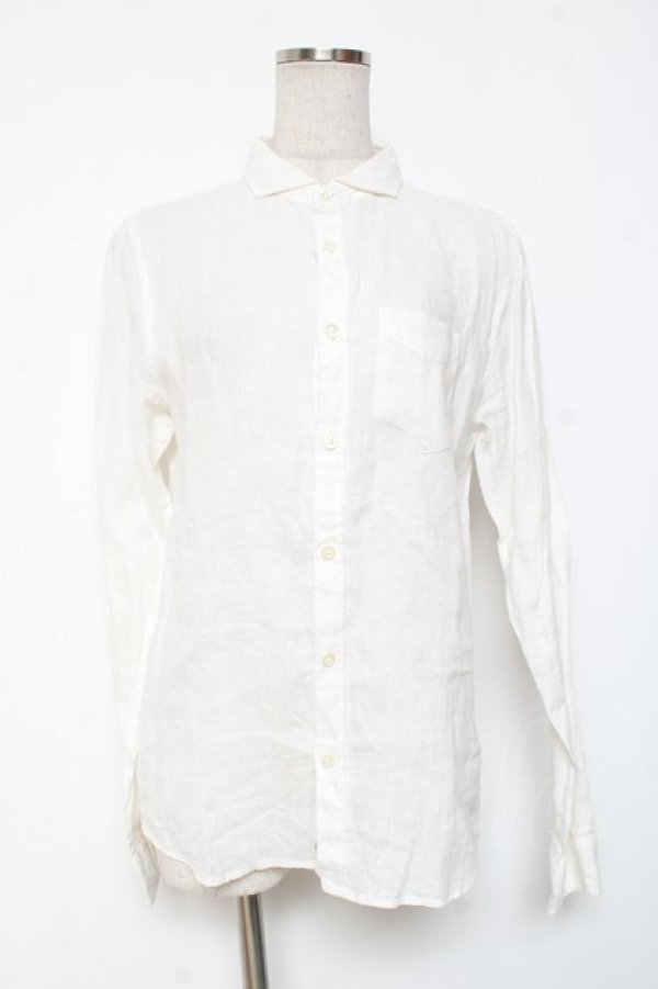 画像1: GOSTAR DE FUGA / リネンシャツ 44 白 Y-26-01-20-035-PU-TO-SZ-ZY (1)