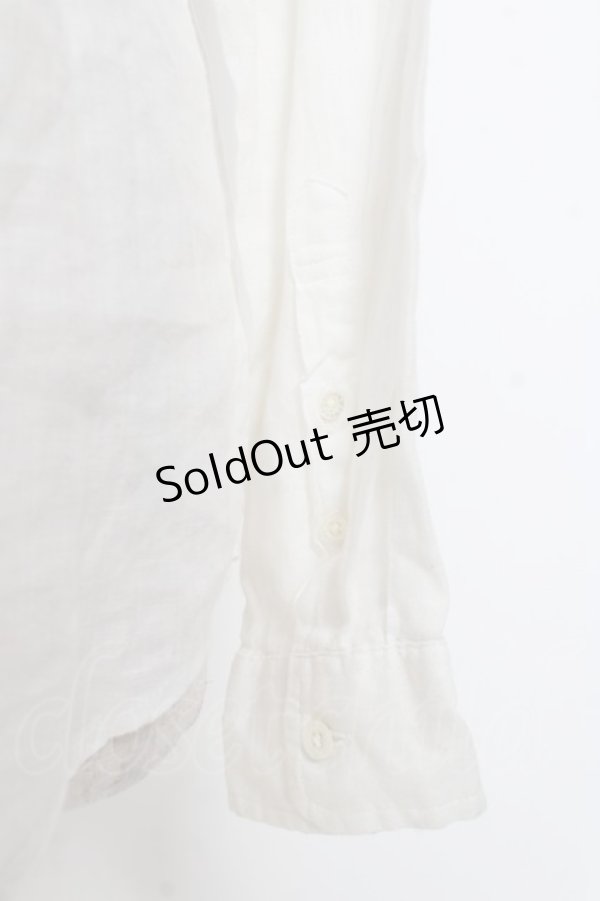 画像3: GOSTAR DE FUGA / リネンシャツ 44 白 Y-26-01-20-035-PU-TO-SZ-ZI (3)