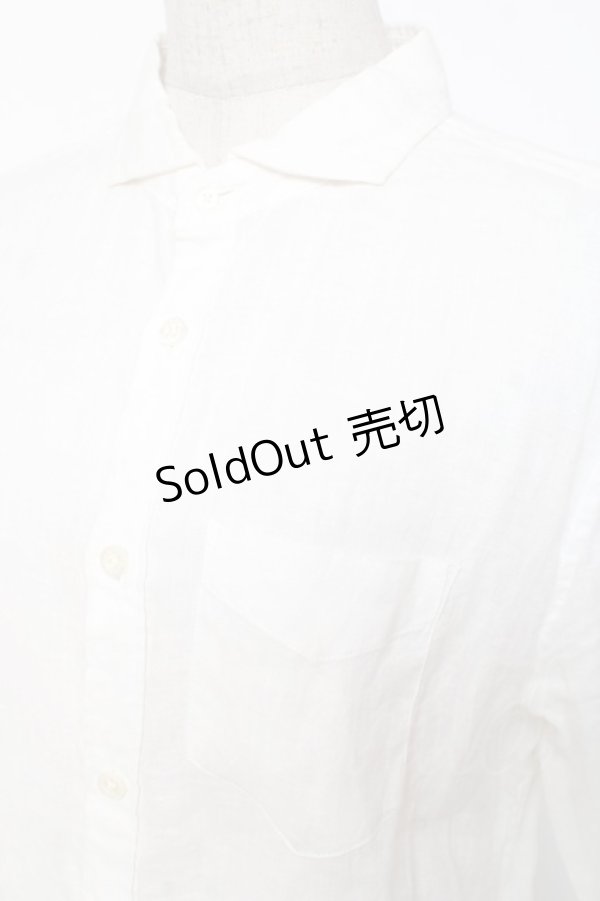 画像4: GOSTAR DE FUGA / リネンシャツ 44 白 Y-26-01-20-035-PU-TO-SZ-ZI (4)