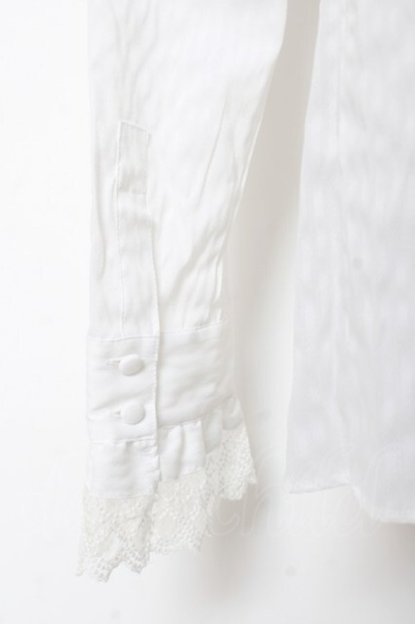 画像3: MIHO MATSUDA / ボウタインスタンドカラーブラウス L ホワイト Y-26-01-20-036-GO-BL-SZ-ZY (3)