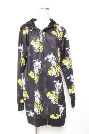 画像: NieR Clothing / 転写パーカー  黒 Y-26-01-20-040-PU-TO-SZ-ZI