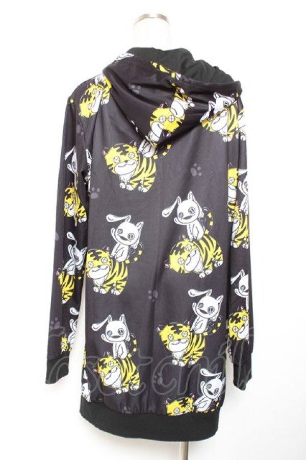 画像2: NieR Clothing / 転写パーカー  黒 Y-26-01-20-040-PU-TO-SZ-ZY (2)