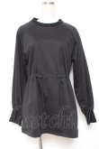 画像1: NieR Clothing / ドローコードトップス F 黒 Y-26-01-20-042-PU-TO-SZ-ZY (1)