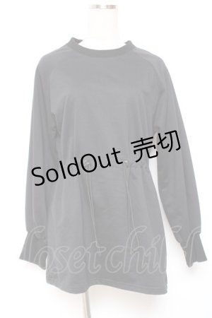 画像: NieR Clothing / ドローコードトップス F 黒 Y-26-01-20-042-PU-TO-SZ-ZI