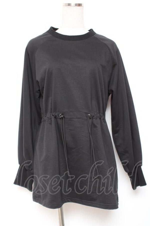 画像1: NieR Clothing / ドローコードトップス F 黒 Y-26-01-20-042-PU-TO-SZ-ZY (1)