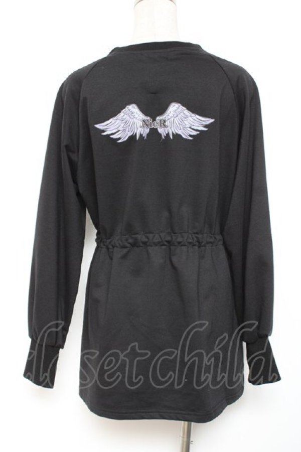 画像2: NieR Clothing / ドローコードトップス F 黒 Y-26-01-20-042-PU-TO-SZ-ZY (2)
