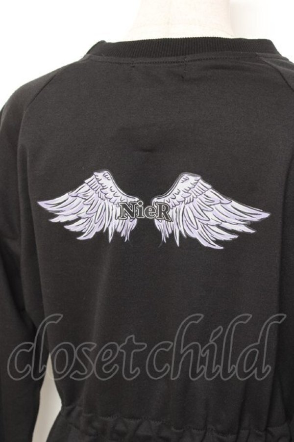 画像3: NieR Clothing / ドローコードトップス F 黒 Y-26-01-20-042-PU-TO-SZ-ZY (3)