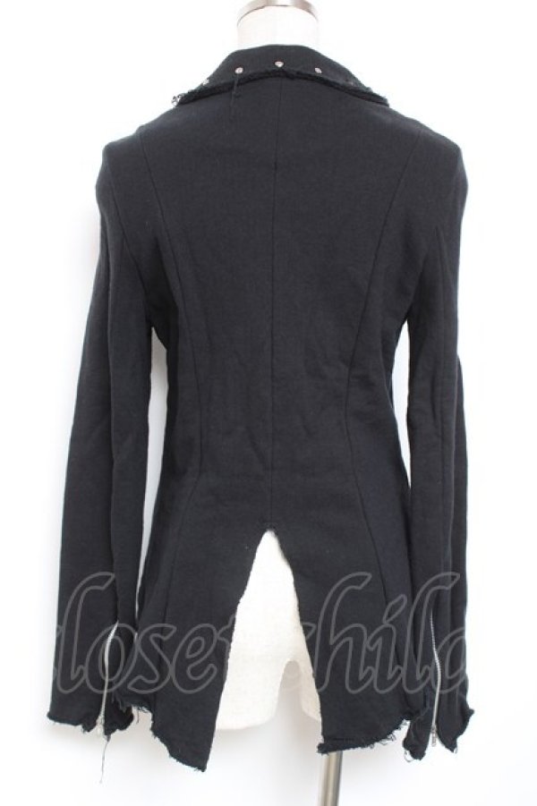 画像2: BPN / 切りっぱなし燕尾ジャケット M 黒 Y-26-01-20-043-GO-JA-SZ-ZY (2)