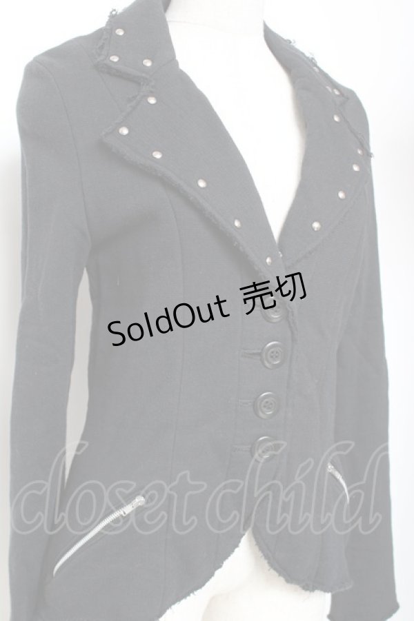 画像4: BPN / 切りっぱなし燕尾ジャケット M 黒 Y-26-01-20-043-GO-JA-SZ-ZI (4)