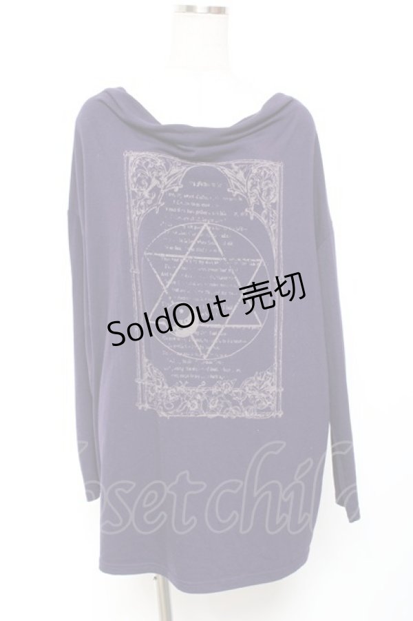 画像1: Deorart / 六芒星プリントカットソー  パープル Y-26-01-20-044-PU-TO-SZ-ZI (1)