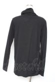 画像2: BPN FOR MEN / 編み上げハイネックカットソー M 黒 Y-26-01-20-047-GO-TO-SZ-ZY (2)