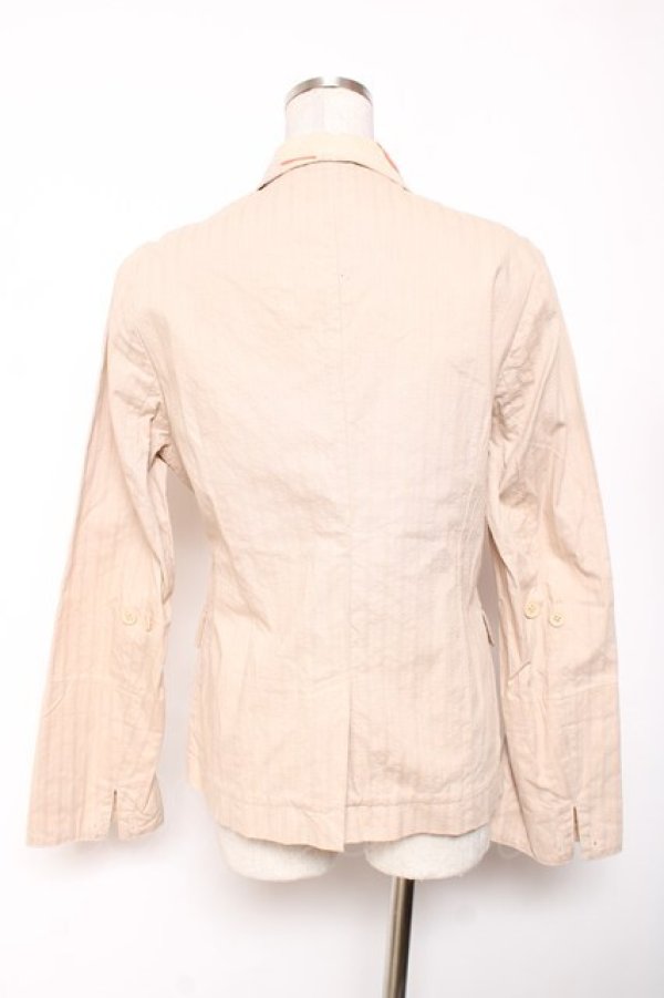 画像2: gouk / 和柄襟ジャケット  ベージュ Y-26-01-20-048-GO-JA-SZ-ZY (2)