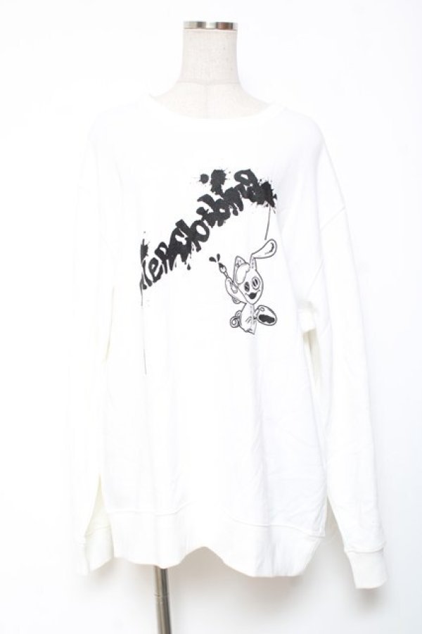 画像1: NieR Clothing / プリントスウェット  白 Y-26-01-20-053-PU-TO-AS-ZY (1)