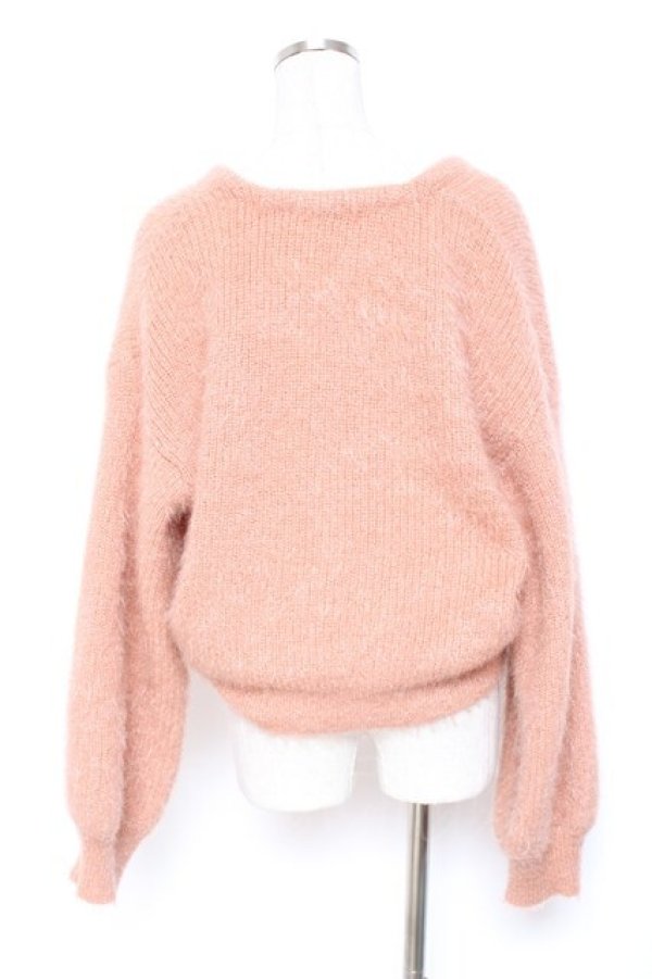 画像2: F i.n.t / リボン釦シュガーラメカーディガン F ピンクブラウン Y-26-01-20-001-CA-TO-SZ-ZY (2)