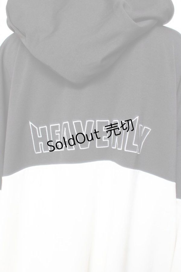 画像3: LISTEN FLAVOR / ヘヴンリージャージパーカー  黒×白 Y-26-01-20-054-PU-TO-SZ-ZI (3)