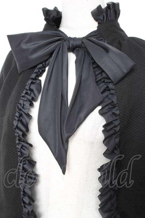 画像4: MARBLE / フィッシュテールマント  黒 Y-26-01-20-056-GO-TO-SZ-ZY (4)