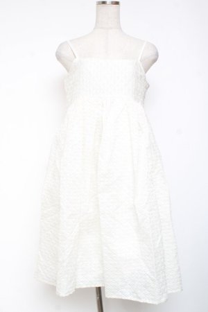 画像: Candy Stripper / VOLUME CAMISOLE DRESS 2 ホワイト Y-26-01-20-059-PU-OP-SZ-ZI