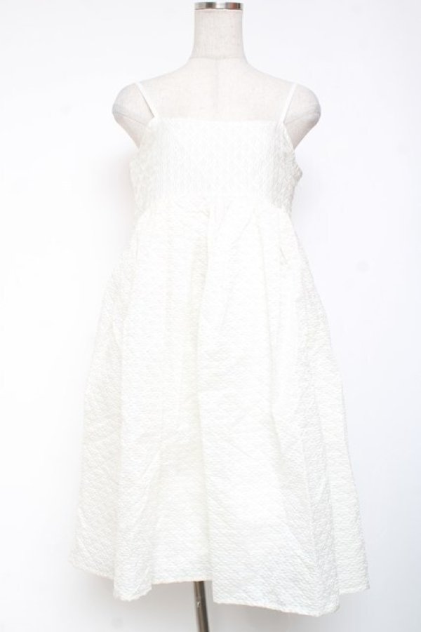 画像1: Candy Stripper / VOLUME CAMISOLE DRESS 2 ホワイト Y-26-01-20-059-PU-OP-SZ-ZY (1)