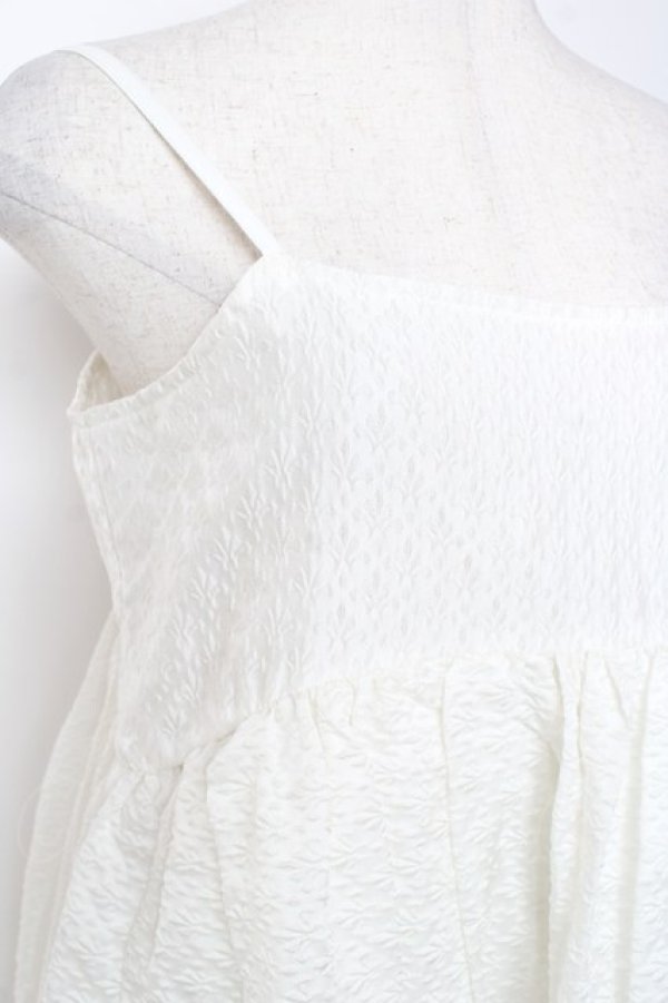 画像3: Candy Stripper / VOLUME CAMISOLE DRESS 2 ホワイト Y-26-01-20-059-PU-OP-SZ-ZY (3)