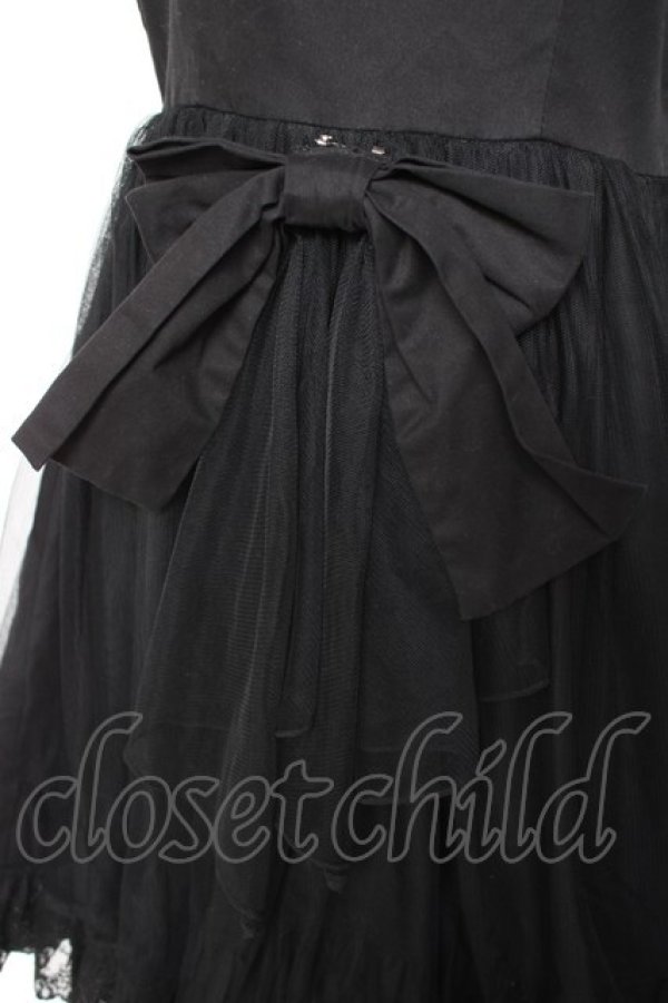 画像5: Vallee lys / アゲラタムチュールジャンパースカート  黒 Y-26-01-20-061-GO-OP-SZ-ZY (5)