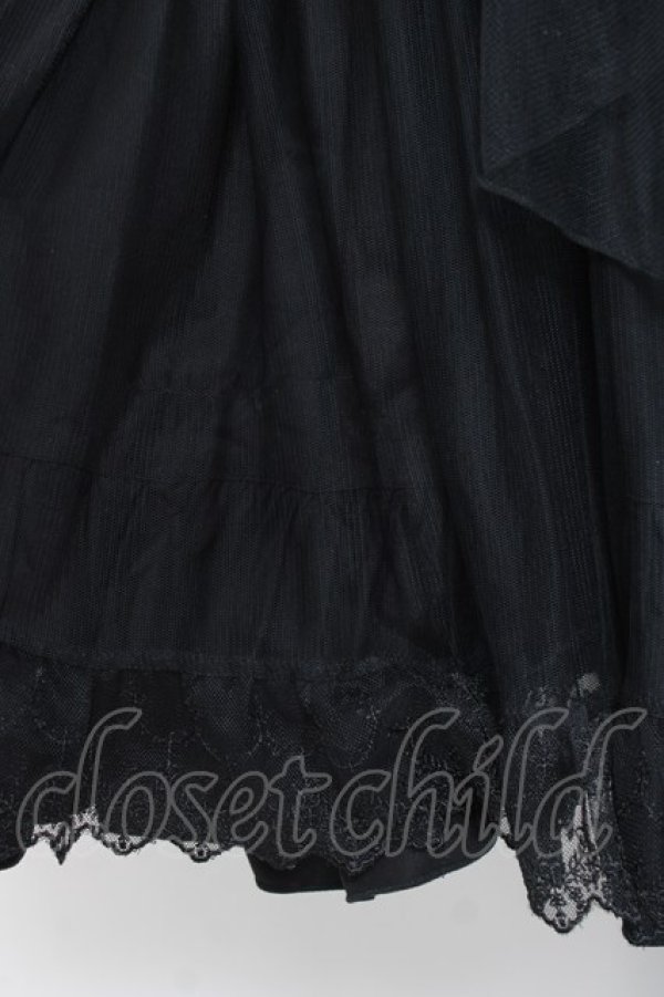 画像6: Vallee lys / アゲラタムチュールジャンパースカート  黒 Y-26-01-20-061-GO-OP-SZ-ZY (6)