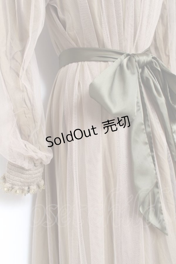 画像3: Vallee lys / ソフトチュールブラウスワンピース  カーキ Y-26-01-20-063-GO-OP-SZ-ZI (3)