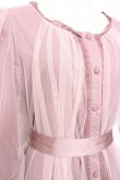 画像4: Vallee lys / ソフトチュールブラウスワンピース  ピンク Y-26-01-20-064-GO-OP-SZ-ZY (4)