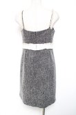 画像2: evelyn / パールショルダーワンピース  グレー Y-26-01-20-065-LO-OP-SZ-ZY (2)