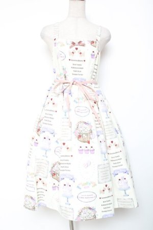 画像: axes femme kawaii / 10thアニバーサリージャンパースカート M 生成り Y-26-01-20-066-AX-OP-SZ-ZY