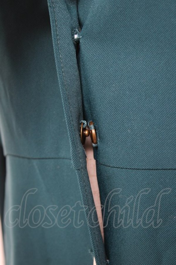 画像4: Fi.n.t / タイ付きドットクレリック衿ワンピース  グリーン Y-26-01-20-068-CA-OP-SZ-ZY (4)