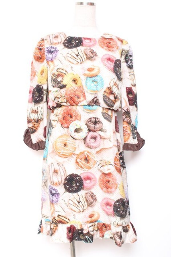 画像1: MILK / Miss DONUTワンピース  チョコ×チョコ Y-26-01-20-069-ML-OP-SZ-ZY (1)