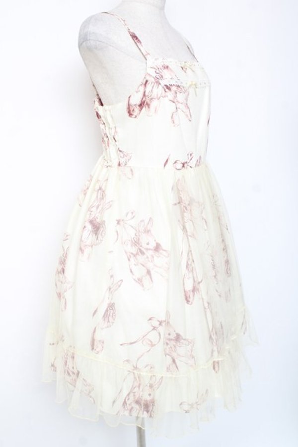 画像2: Emily Temple cute / トゥシューズBUNNYチュールワンピース  ブラウン Y-26-01-20-076-ET-OP-AS-ZY (2)