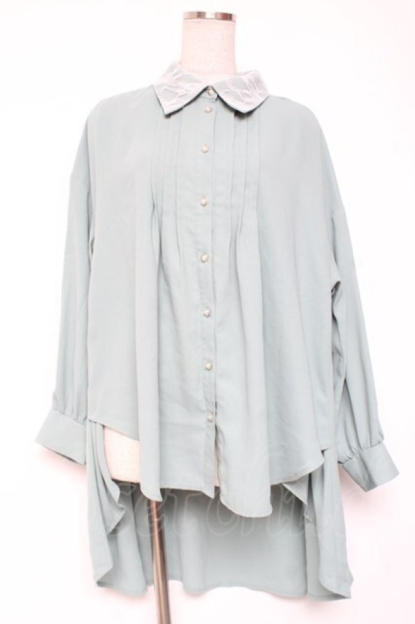 画像1: axes femme / フィッシュテールチュニック F ミント Y-26-01-20-087-AX-BL-SZ-ZS (1)