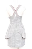 画像2: Secret Honey / グレンチェックジャンパースカート  グレー Y-26-01-20-089-CA-OP-AS-ZS (2)