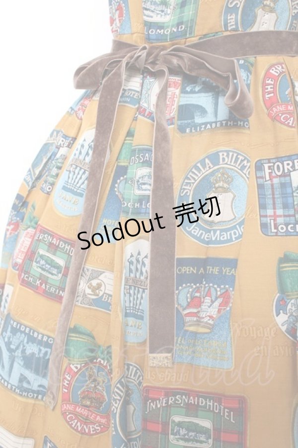 画像4: Jane Marple / Bonne Journee Hotelのスクエアドレス M イエロー Y-26-01-20-090-JM-OP-SZ-ZY (4)