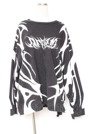 画像: REFLEM / トライバルBIGロングTEE F ブラック Y-26-01-20-100-PU-TO-SZ-ZI