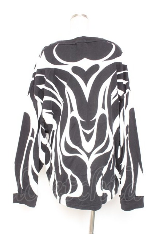 画像2: REFLEM / トライバルBIGロングTEE F ブラック Y-26-01-20-100-PU-TO-SZ-ZI (2)