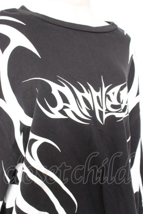 画像4: REFLEM / トライバルBIGロングTEE F ブラック Y-26-01-20-100-PU-TO-SZ-ZI (4)