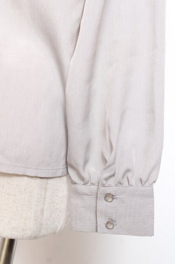 画像3: an another angelus / 立体フラワーレースヨークブラウス  グレー Y-26-01-20-011-CA-BL-SZ-ZY (3)