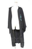画像1: Deorart / フード付きプリントガウン  黒 Y-26-01-20-103-PU-TO-SZ-ZI (1)