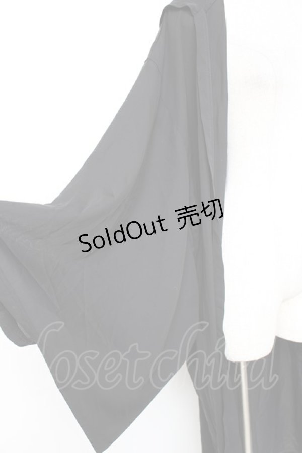 画像4: Deorart / フード付きプリントガウン  黒 Y-26-01-20-103-PU-TO-SZ-ZI (4)