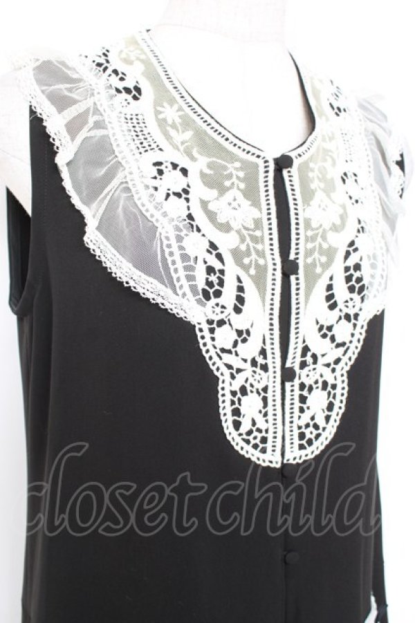 画像3: SERAPHIM / モチーフレースのジャンパースカート  黒 Y-26-01-20-105-LO-OP-SZ-ZI (3)