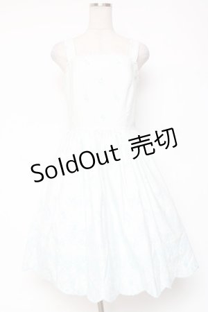 画像: Moi-meme-Moitie / May lilyジャンパースカート 9号 ライトブルー×アクアブルー Y-26-01-20-106-MO-OP-SZ-ZI