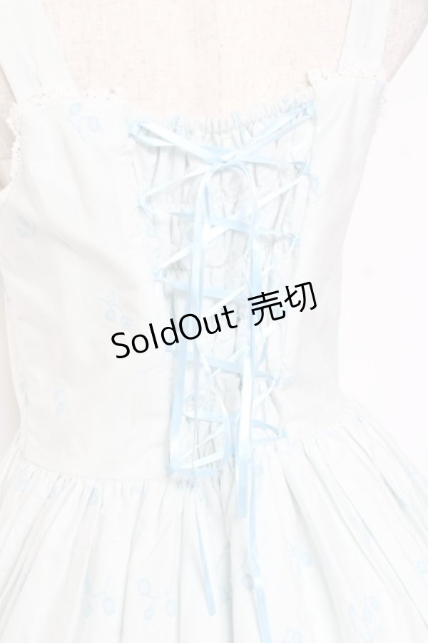 画像3: Moi-meme-Moitie / May lilyジャンパースカート 9号 ライトブルー×アクアブルー Y-26-01-20-106-MO-OP-SZ-ZI (3)