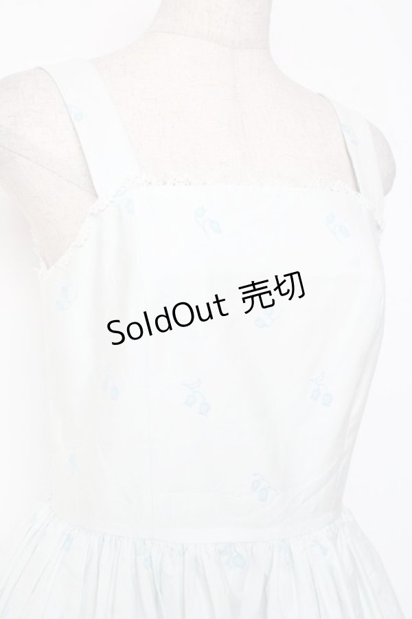 画像4: Moi-meme-Moitie / May lilyジャンパースカート 9号 ライトブルー×アクアブルー Y-26-01-20-106-MO-OP-SZ-ZI (4)