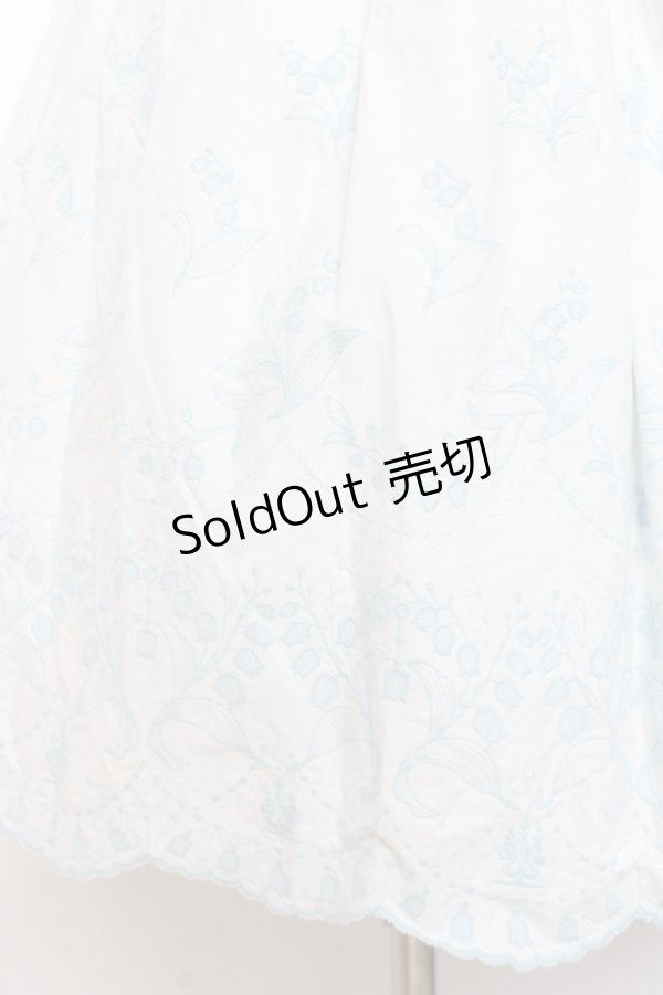 画像5: Moi-meme-Moitie / May lilyジャンパースカート 9号 ライトブルー×アクアブルー Y-26-01-20-106-MO-OP-SZ-ZI (5)