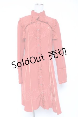 画像: Ozz oneste / 衿付きシャツワンピース  オレンジ Y-26-01-20-107-OO-OP-SZ-ZY