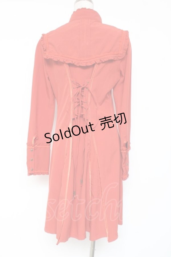 画像2: Ozz oneste / 衿付きシャツワンピース  オレンジ Y-26-01-20-107-OO-OP-SZ-ZY (2)