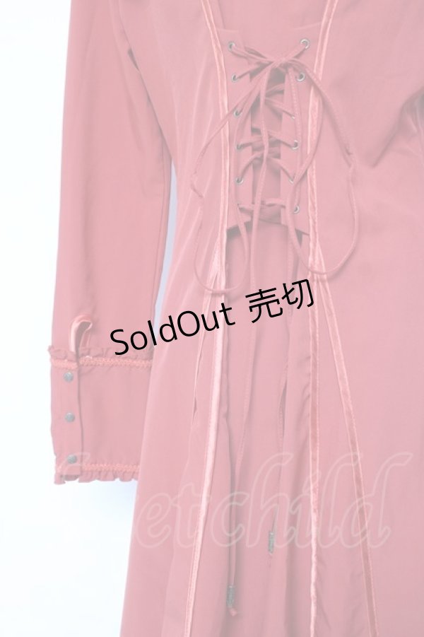 画像3: Ozz oneste / 衿付きシャツワンピース  オレンジ Y-26-01-20-107-OO-OP-SZ-ZY (3)